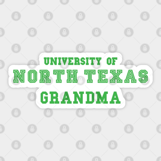 UNT Grandma Sticker by cowboyknees